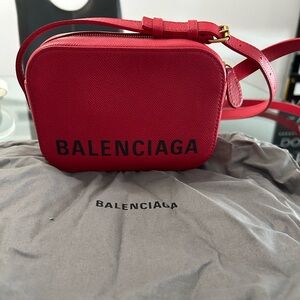 Balenciaga Red camera bag